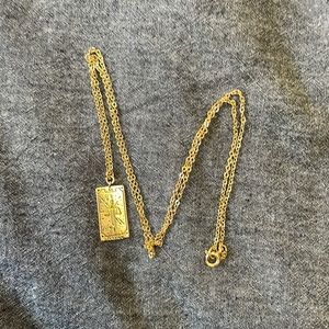 Gold filled tarot card - Justice